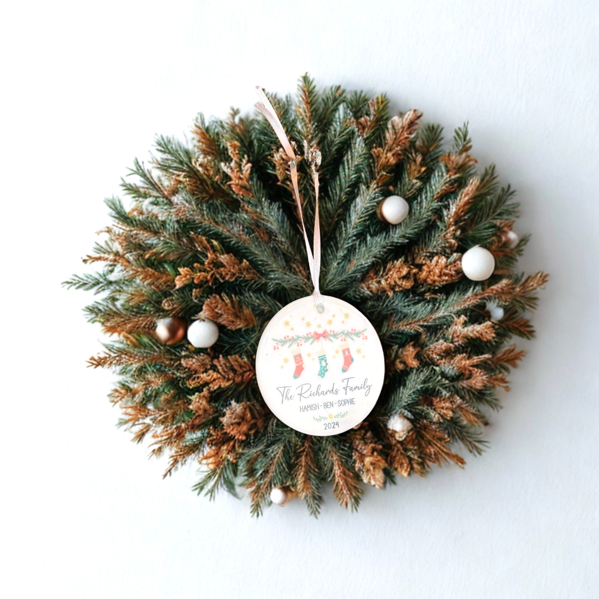 Custom Ceramic Christmas Bauble
