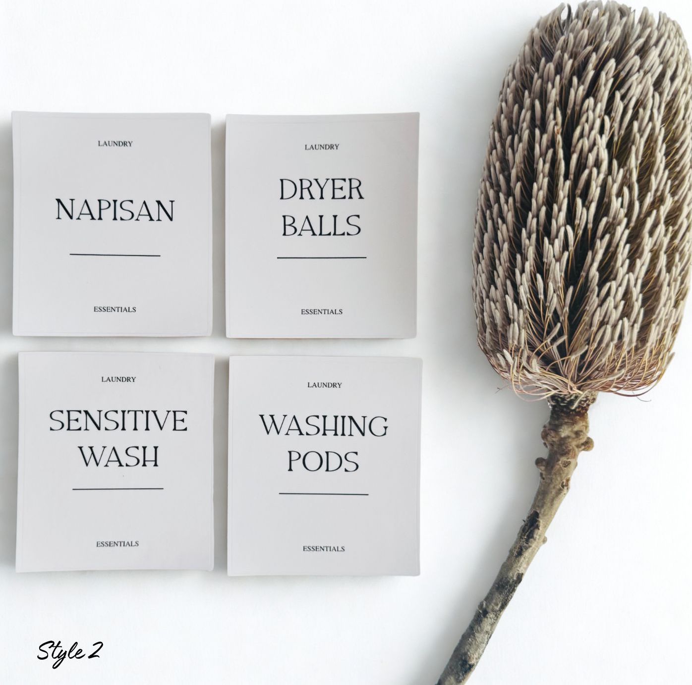 Custom Laundry Room Labels