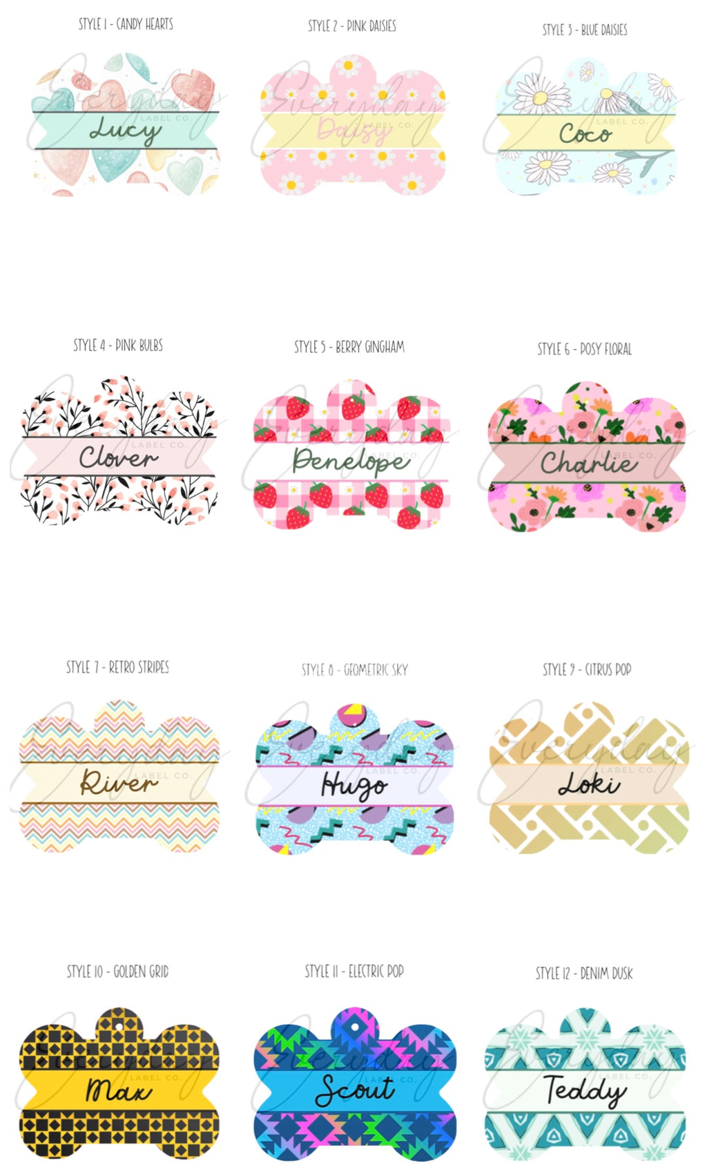 Custom Printed Pet Tags
