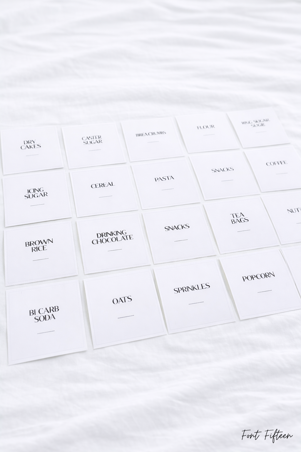 Custom Pantry Labels