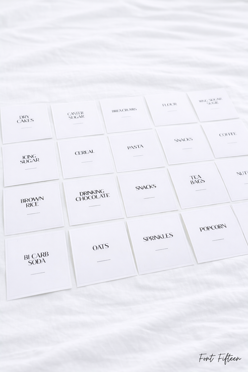 Preselected Pantry Labels