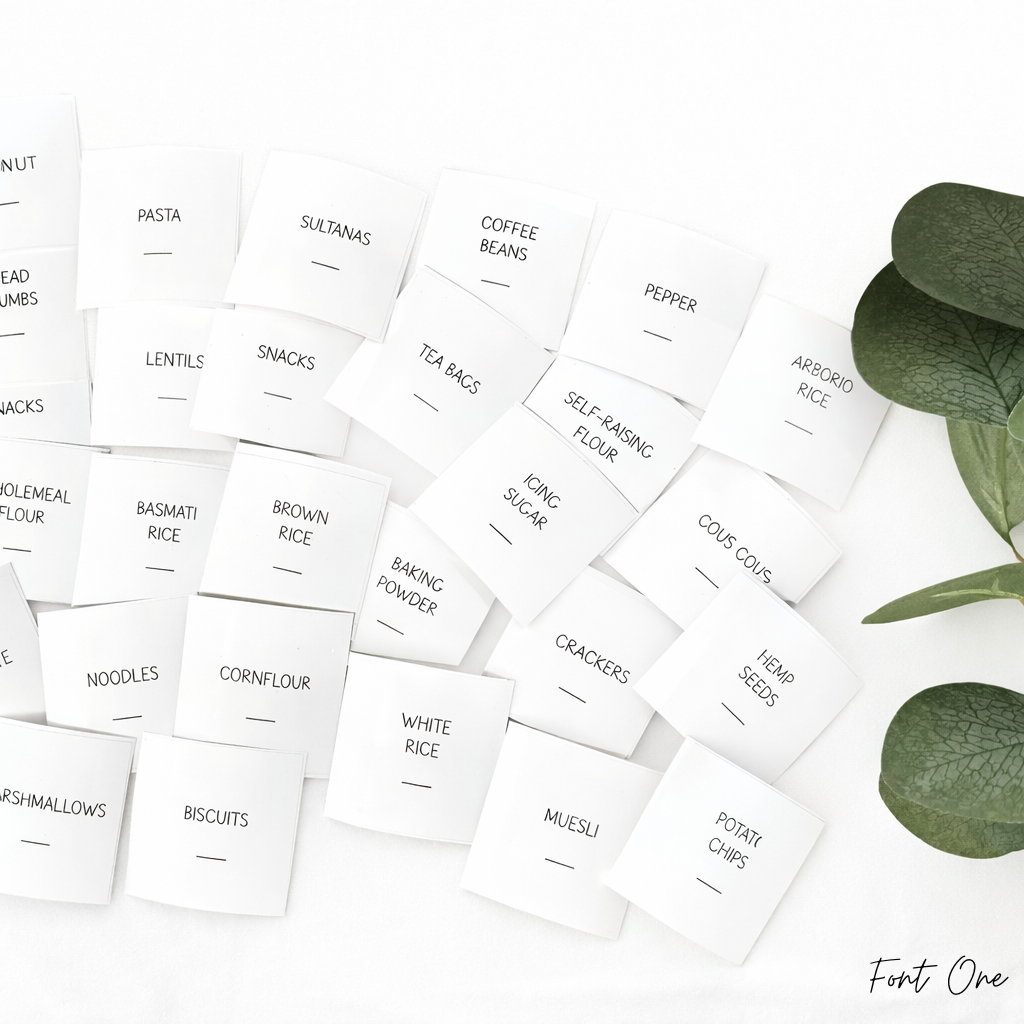 Custom Pantry Labels