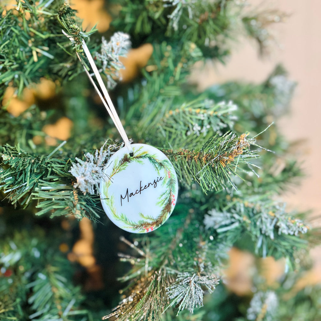 Floral Christmas Ornament