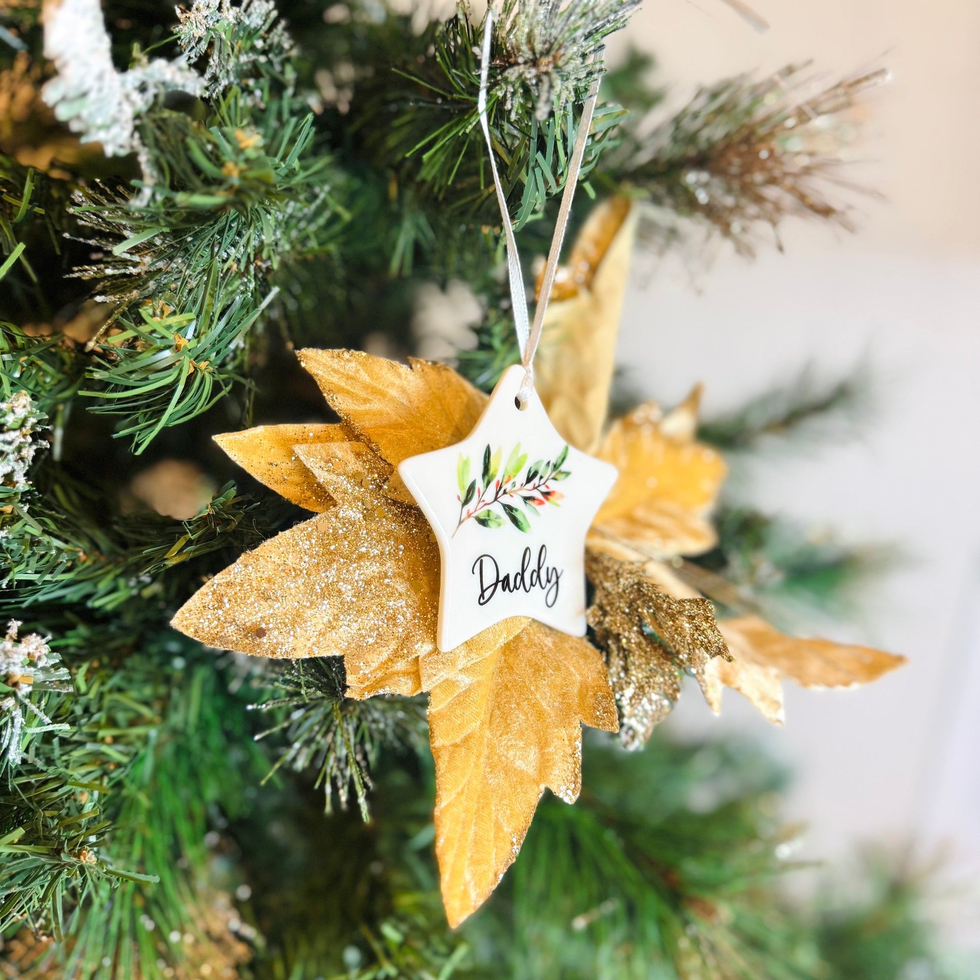 Floral Christmas Ornament