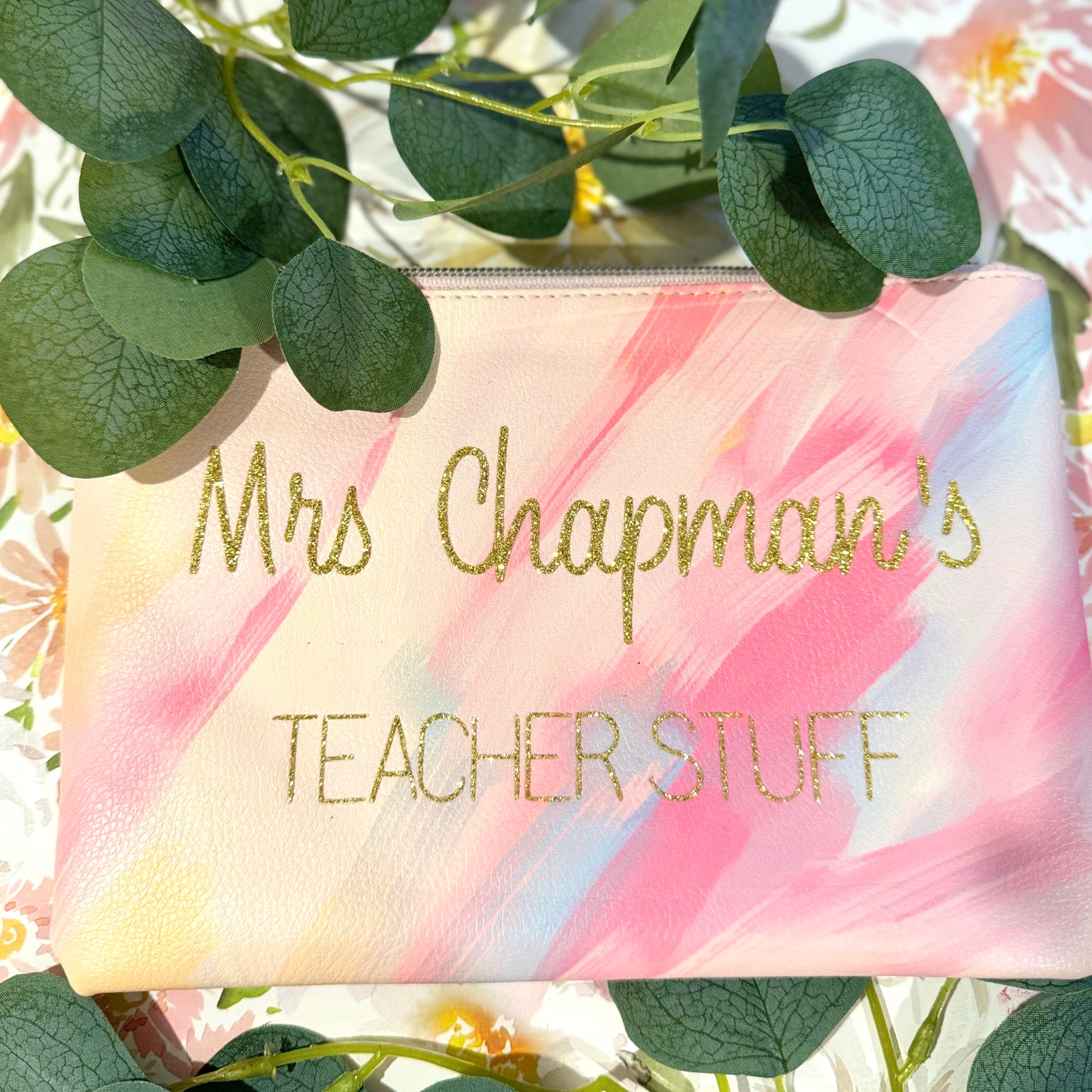Leather Zipper Pouch