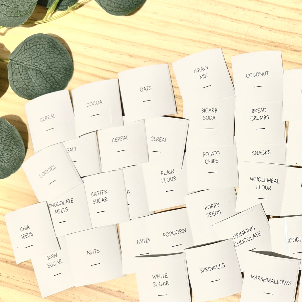 Custom Pantry Labels