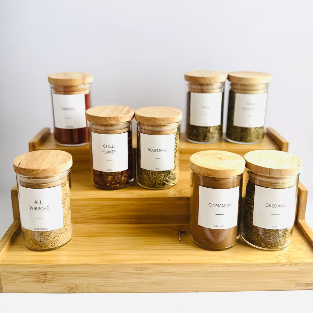 Bamboo Herb & Spice Jars