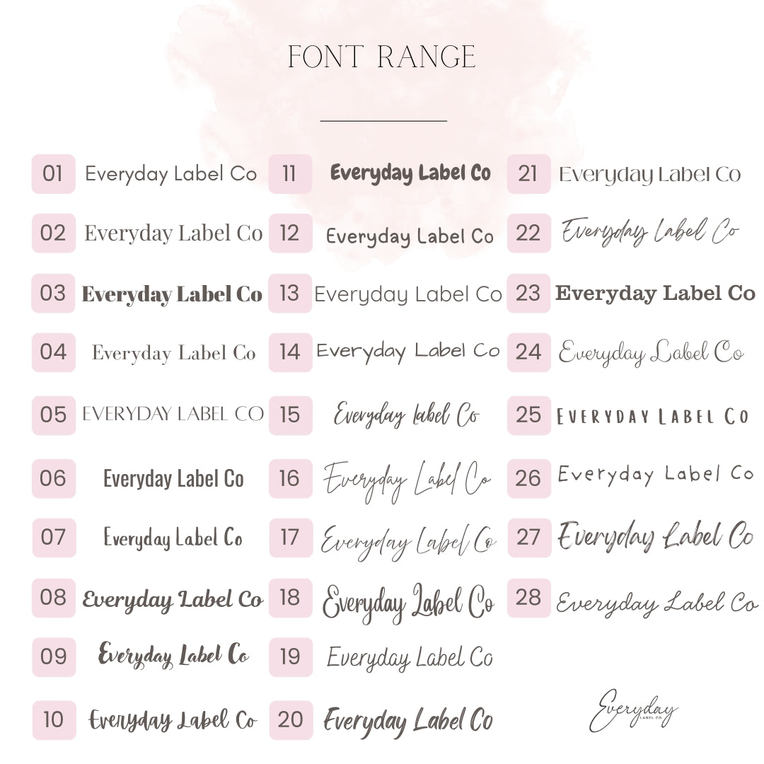 Custom Pet Labels