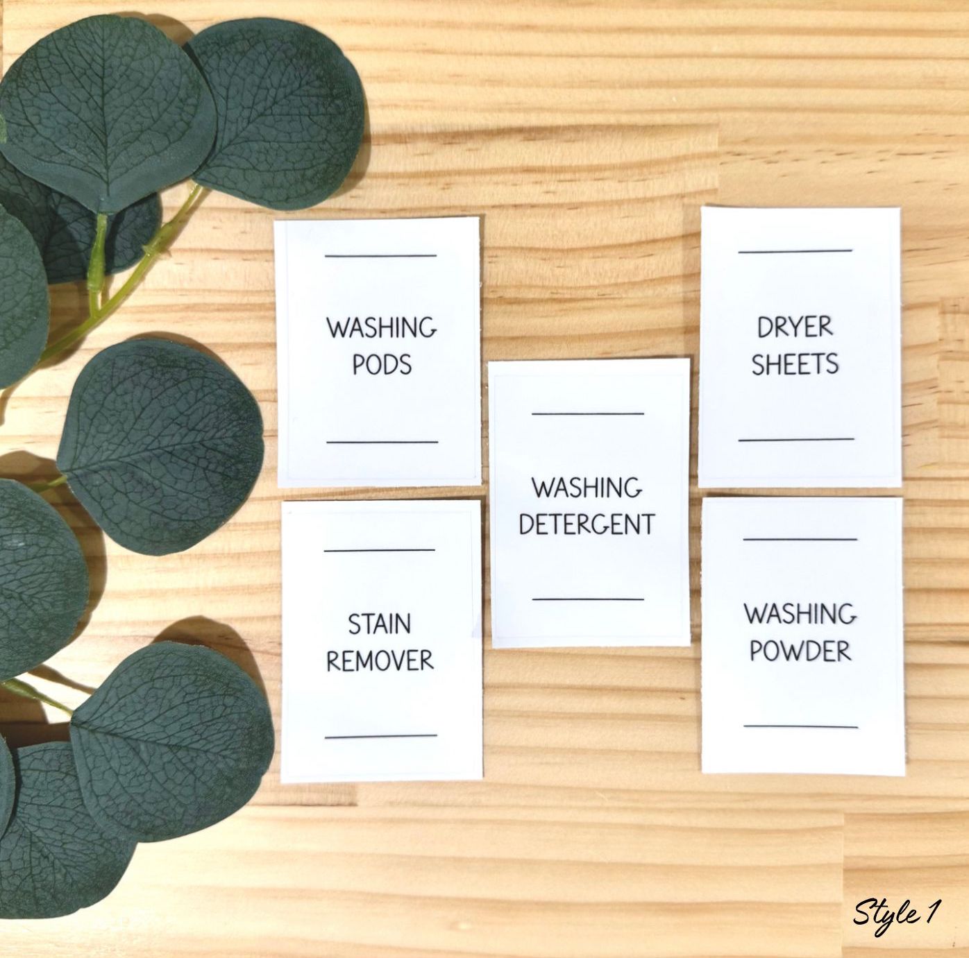 Custom Laundry Room Labels