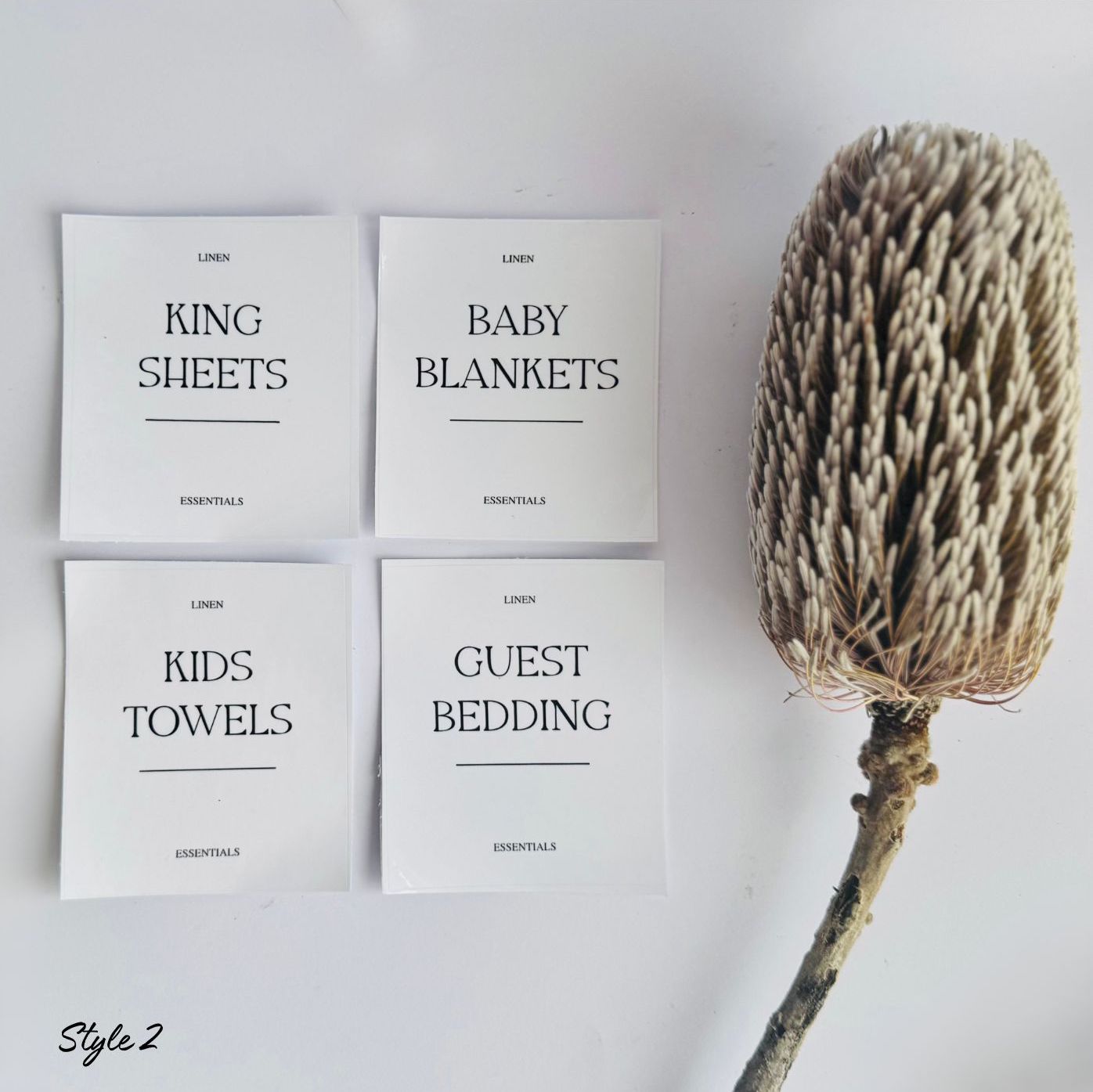 Custom Linen Cupboard Labels