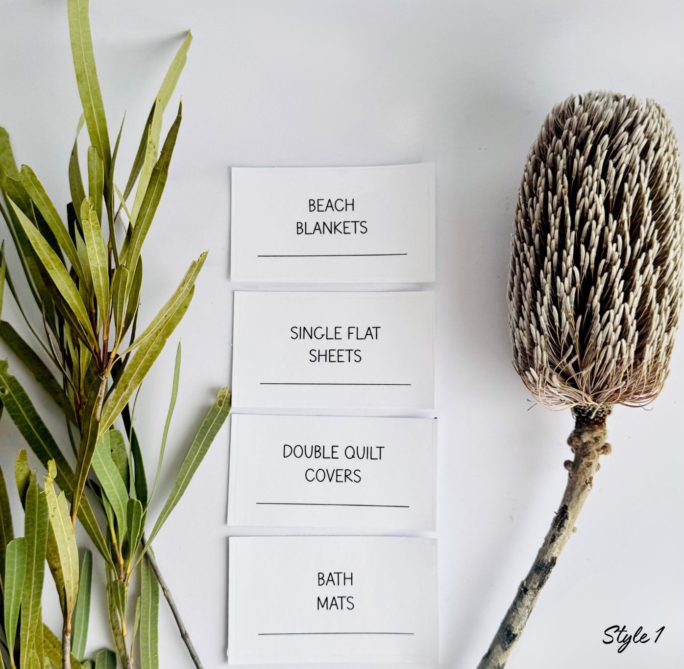 Custom Linen Cupboard Labels