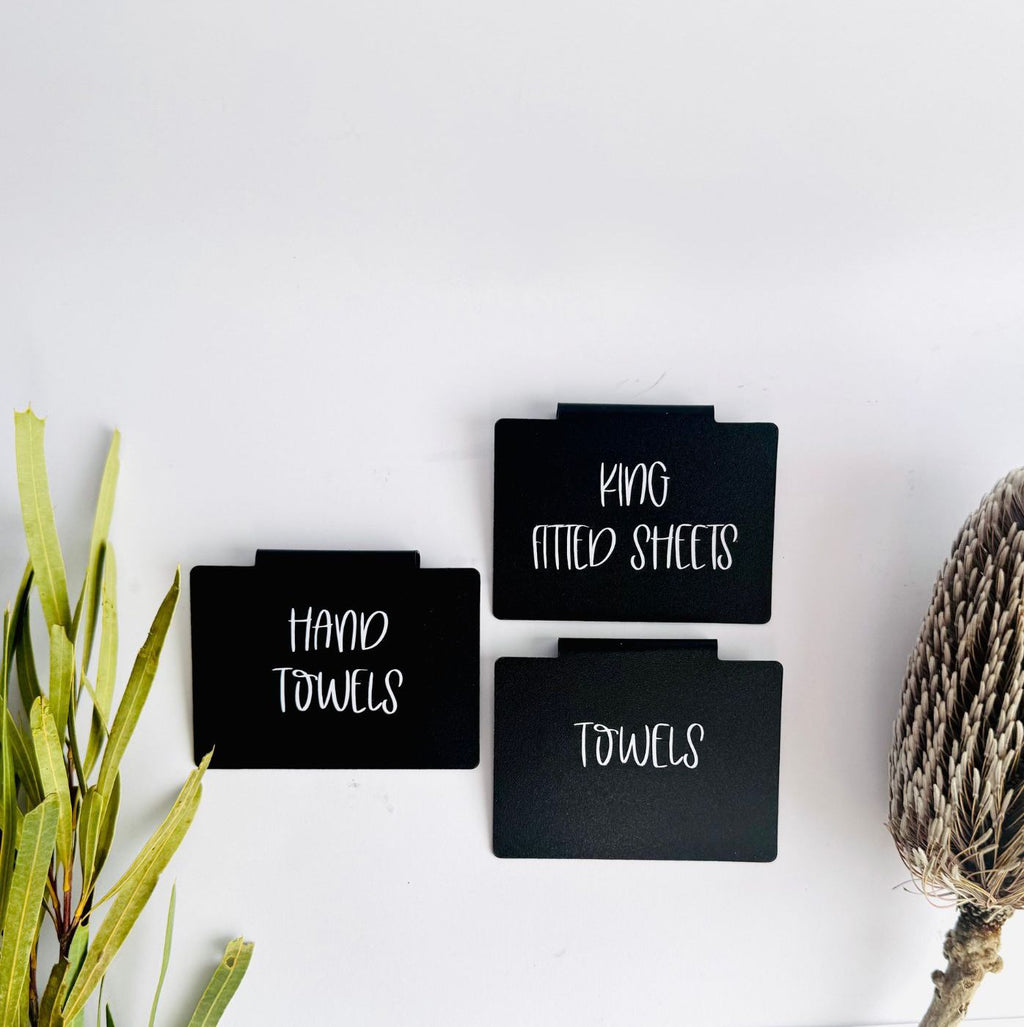 Custom Linen Cupboard Labels