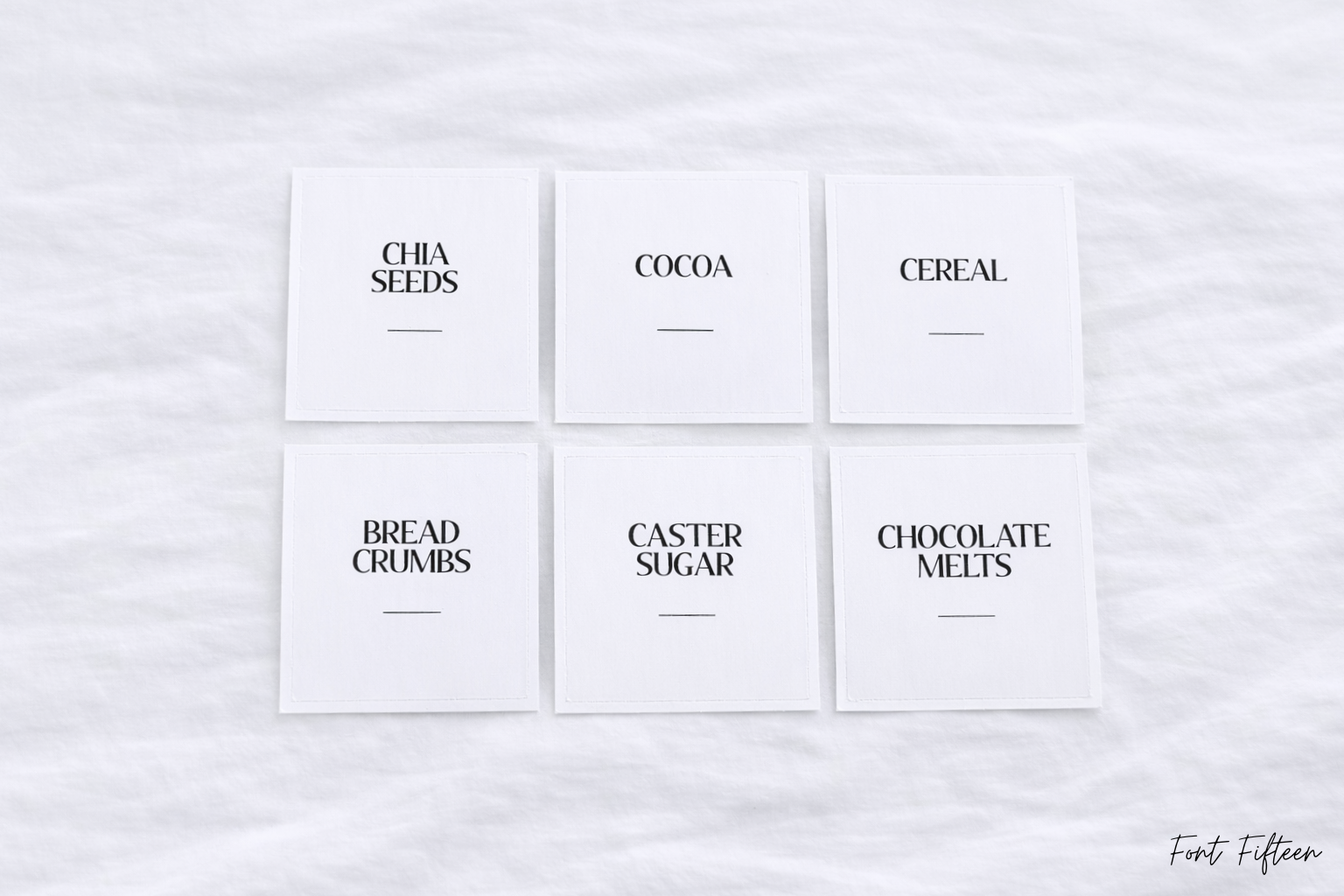 Custom Pantry Labels