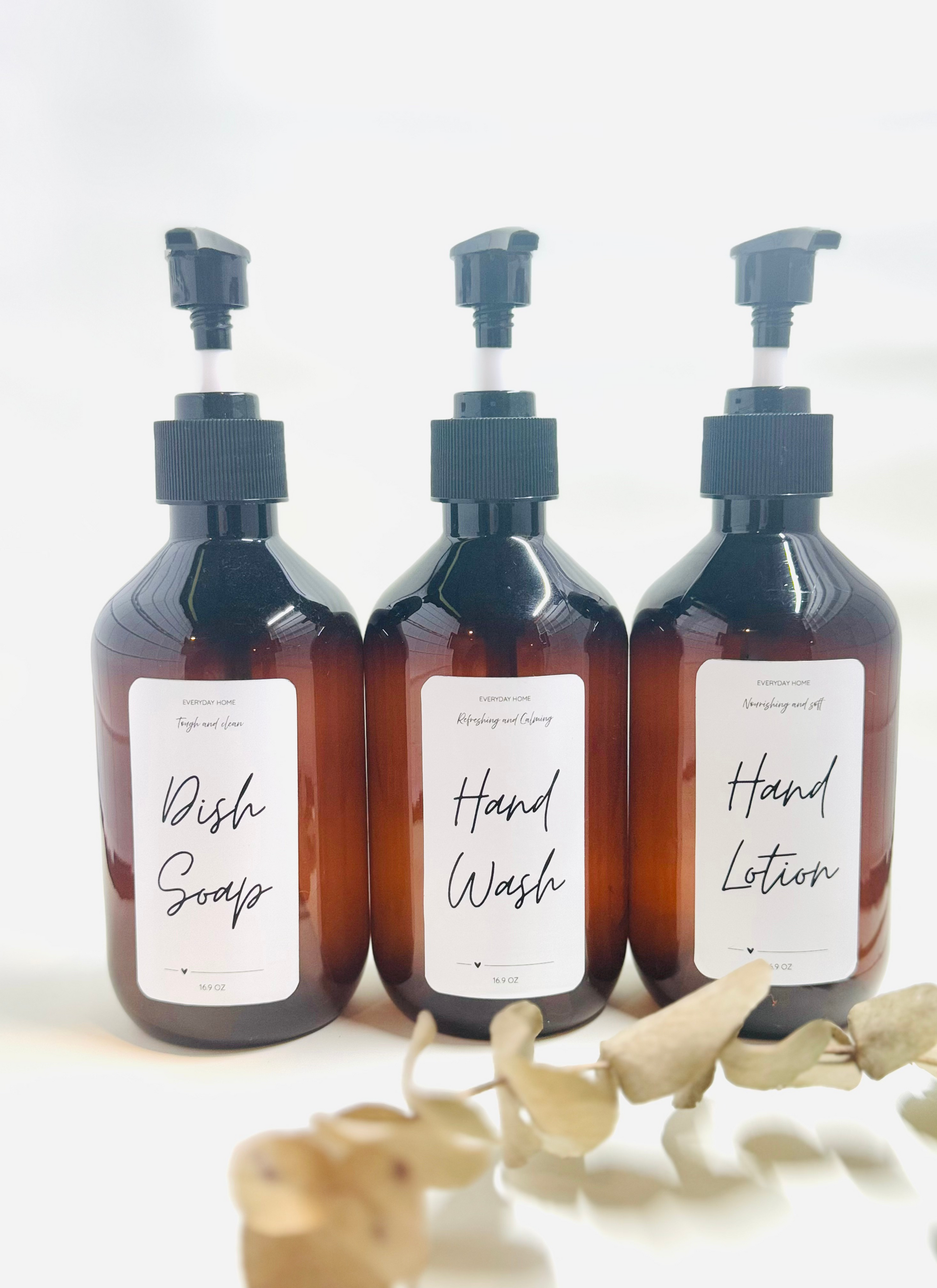 Amber Soap Bottle - 300ml