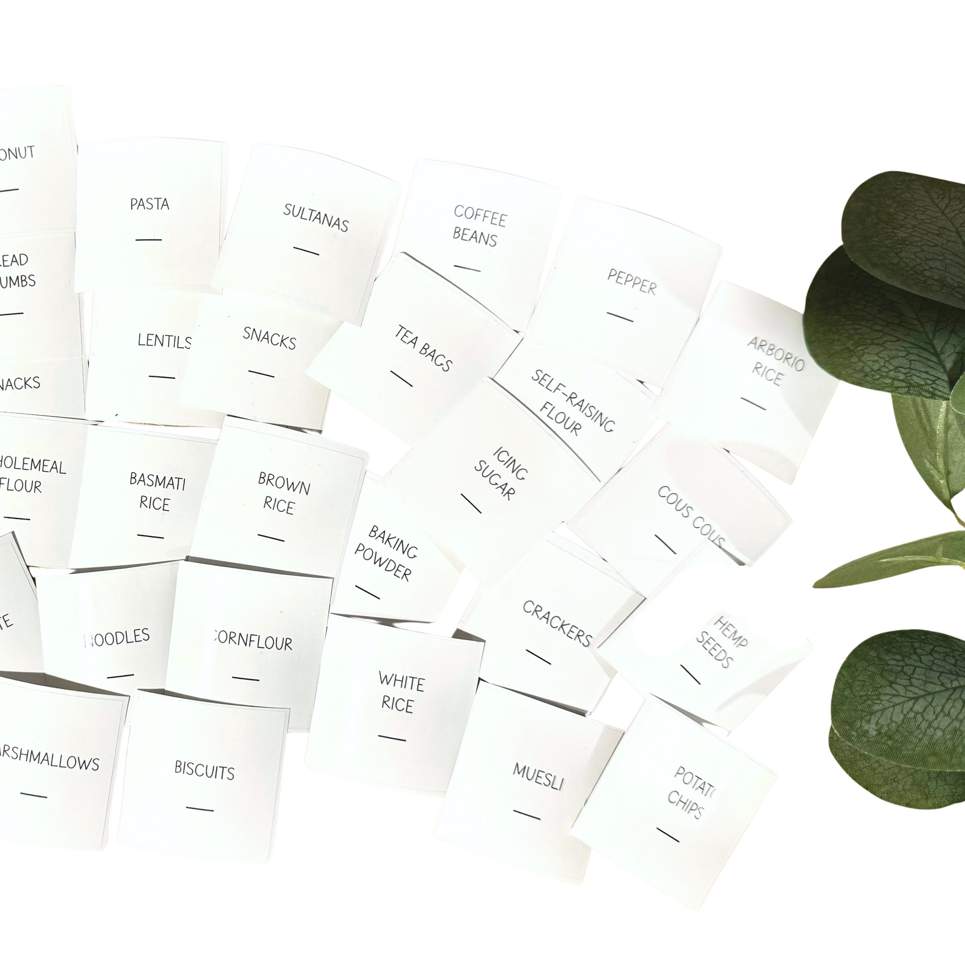 Custom Pantry Labels