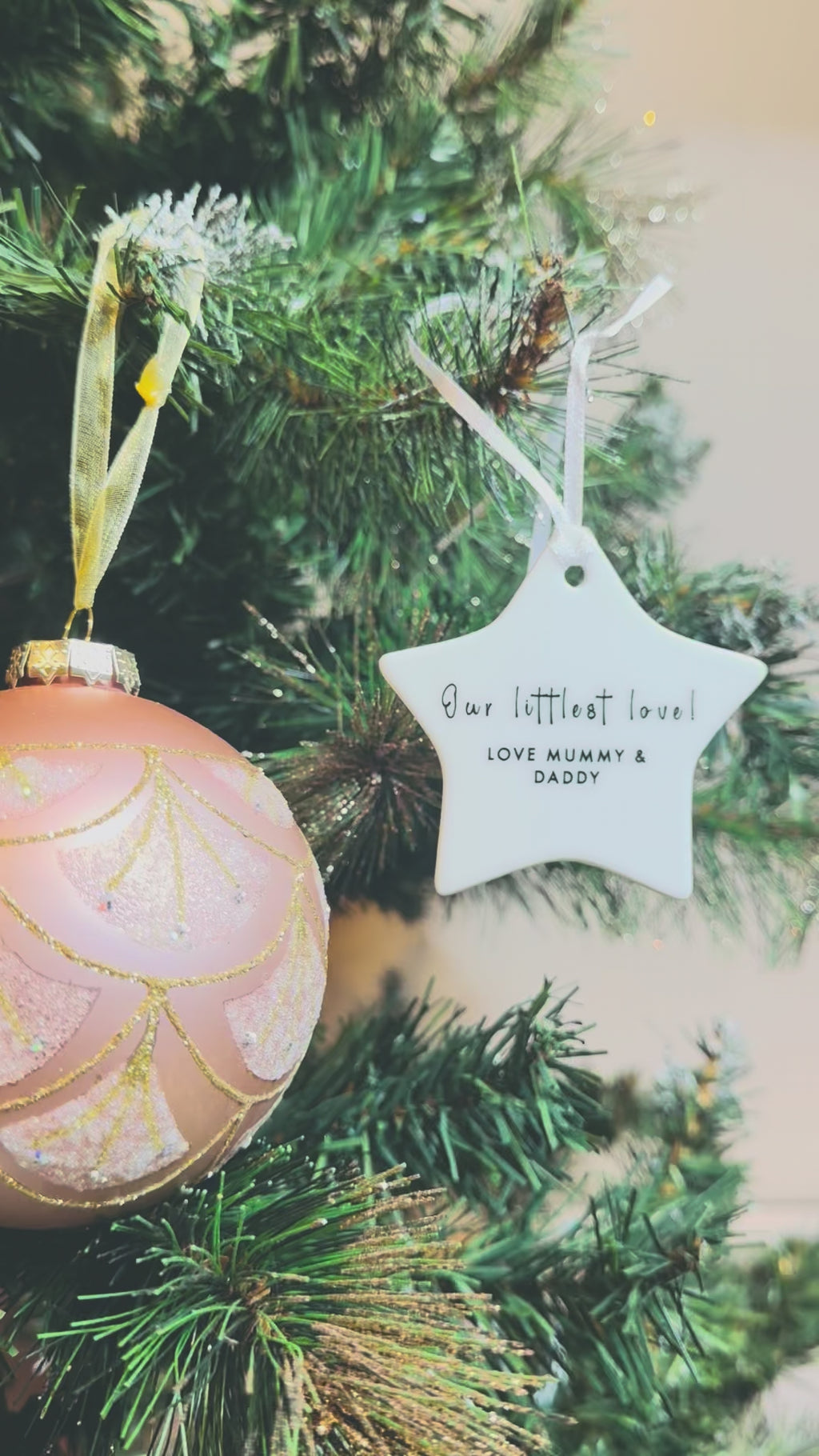 Baby's First Christmas Ceramic Bauble