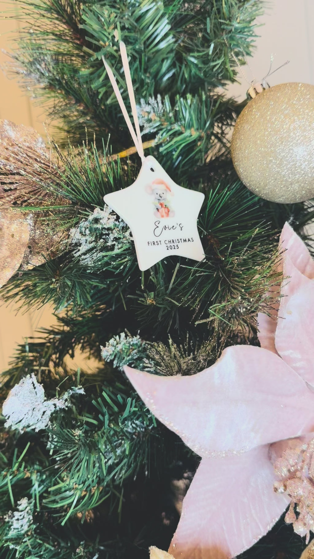 Baby's First Christmas Ceramic Bauble